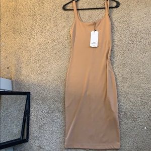 tan body body con dress